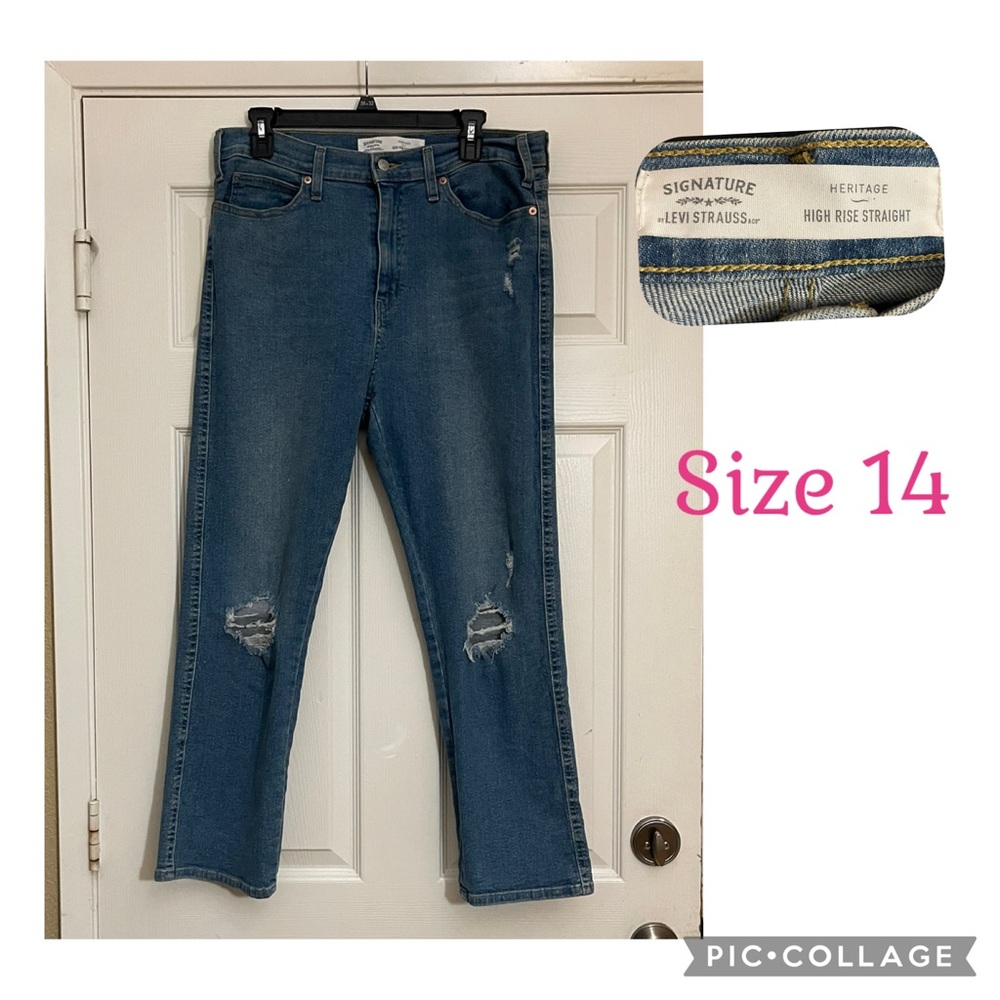 Levi's Women's High Rise Jeans - Distressed Blue